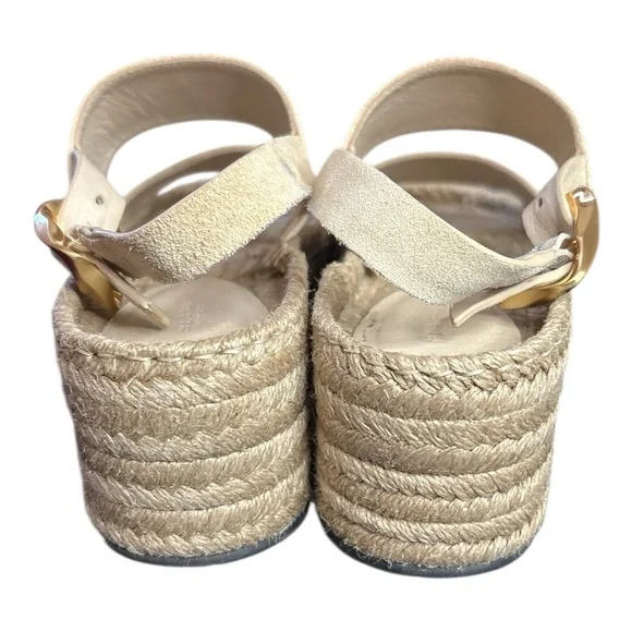 Rag & Bone Odyssey Suede Platform Wedge Espadrille Sandals - Picture 5 of 12